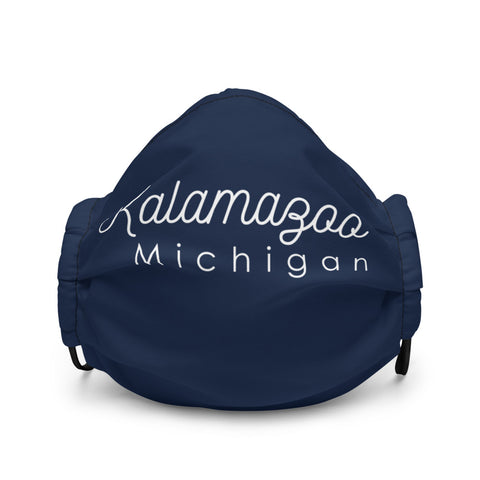 Kalamazoo Cursive Premium face mask