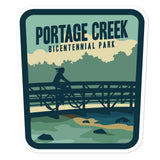 Portage Creek Bicentennial Park (Portage, Michigan) Vinyl Sticker
