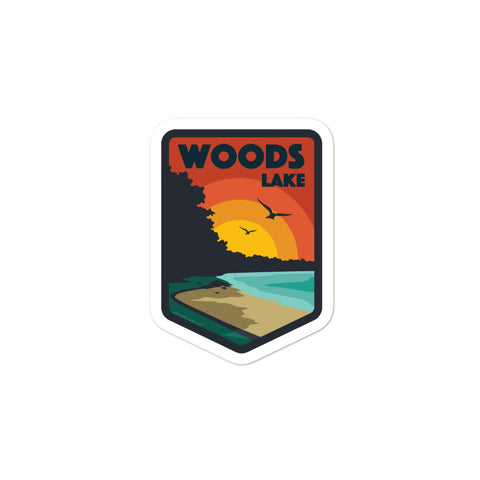 Woods Lake Vinyl Sticker