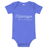 Kalamazoo Cursive Baby Onesie