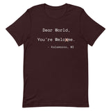 "You're Welcome" Kalamazoo Coronavirus T-Shirt